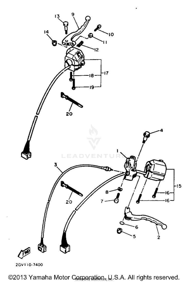 Handle Switch Lever Schematic