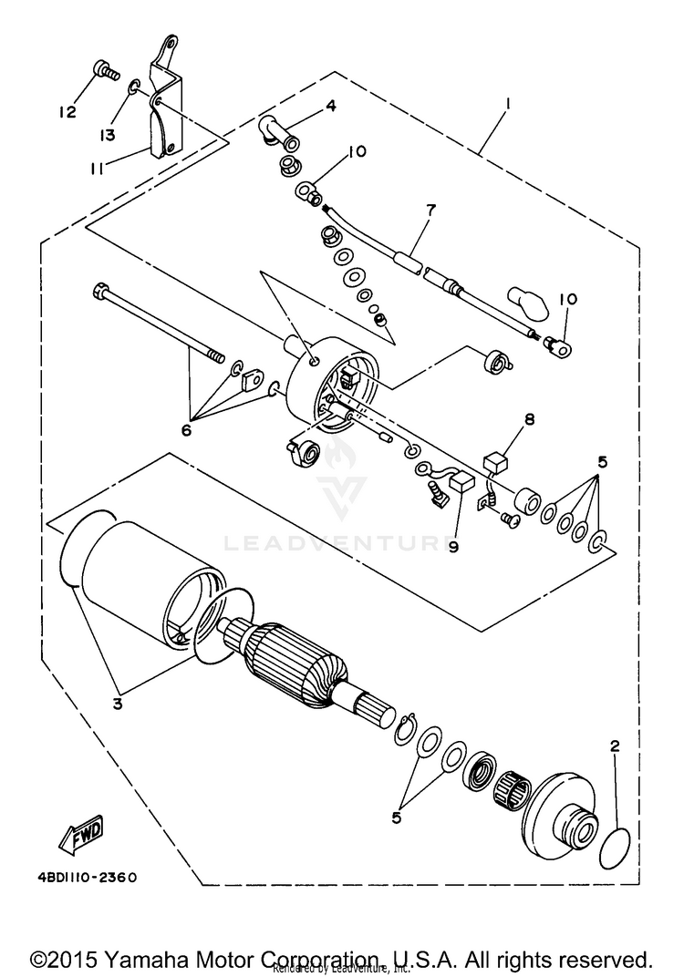 Starting Motor Schematic