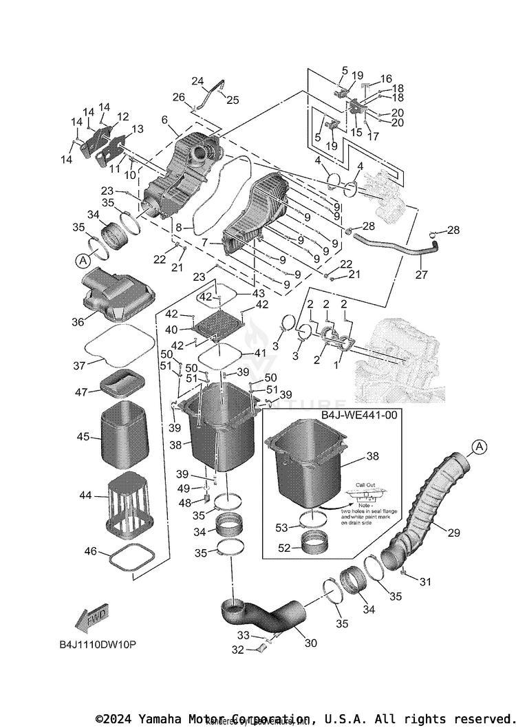 Intake WOLVERINE RMAX 2 - YXE10WPAMS - 2021 Schematic