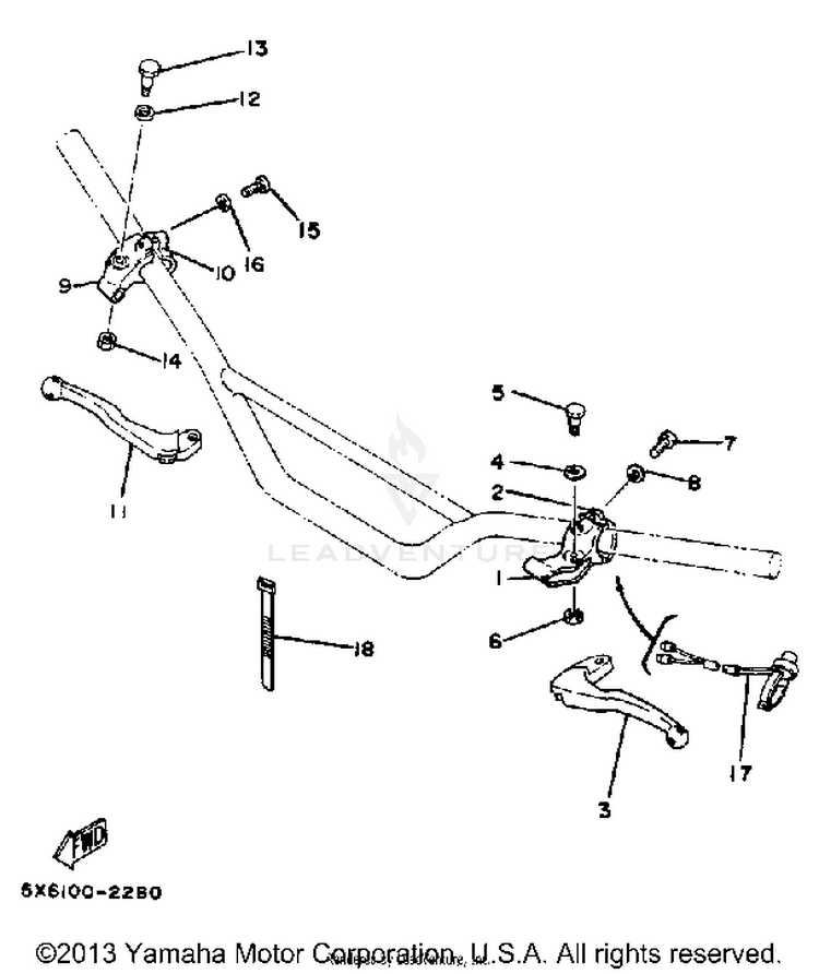Handle Switch - Lever Schematic