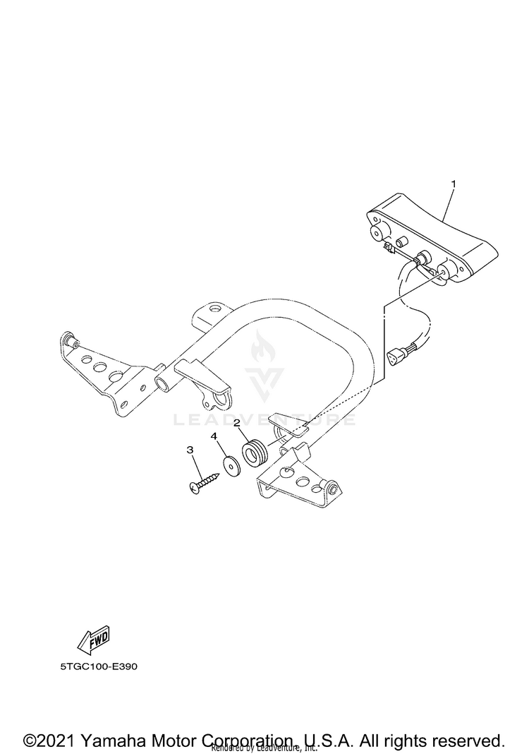 Taillight YFZ450 SPECIAL EDITI - YFZ450SPX - 2008 Schematic