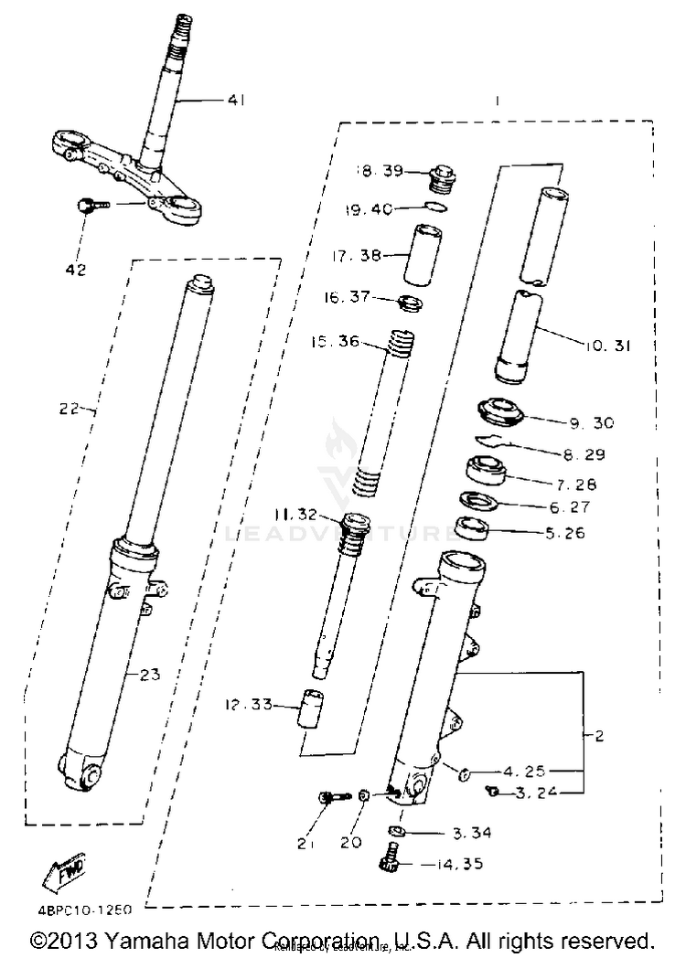 Front Fork Schematic