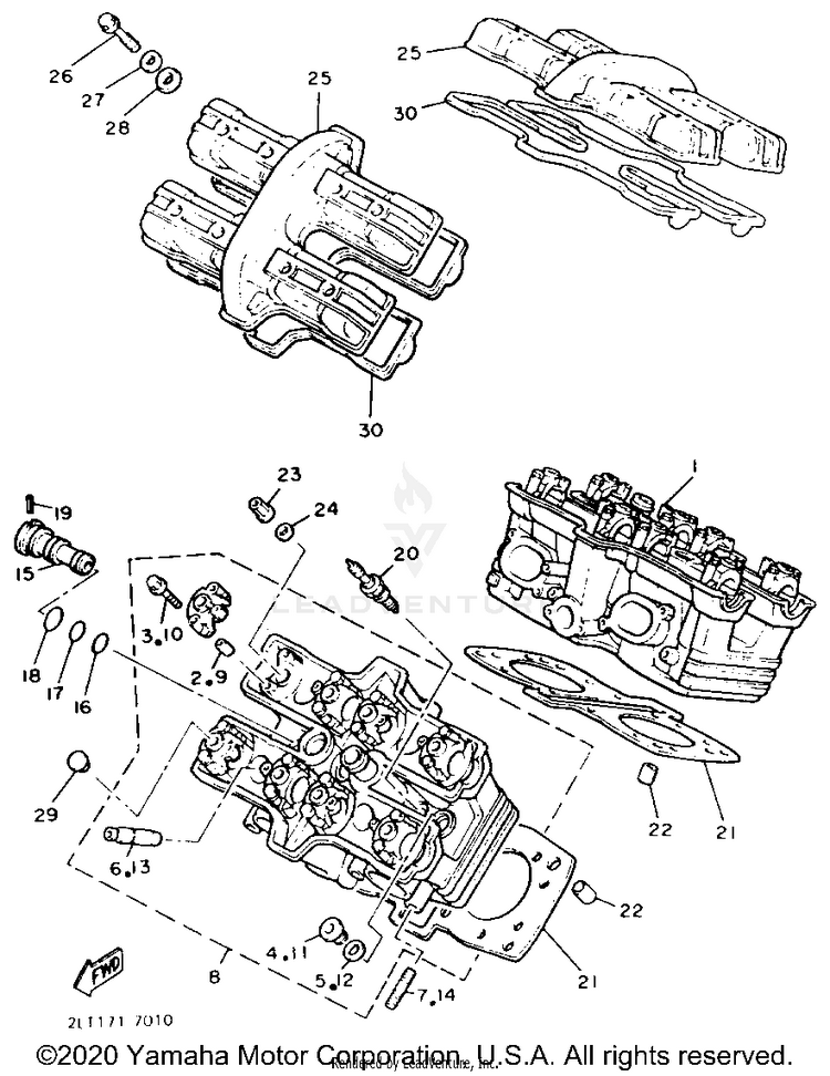 Cylinder Head Schematic