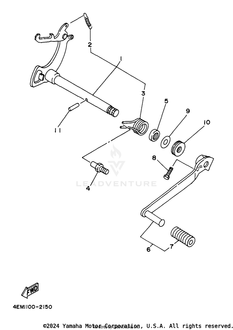 Shift Shaft Schematic