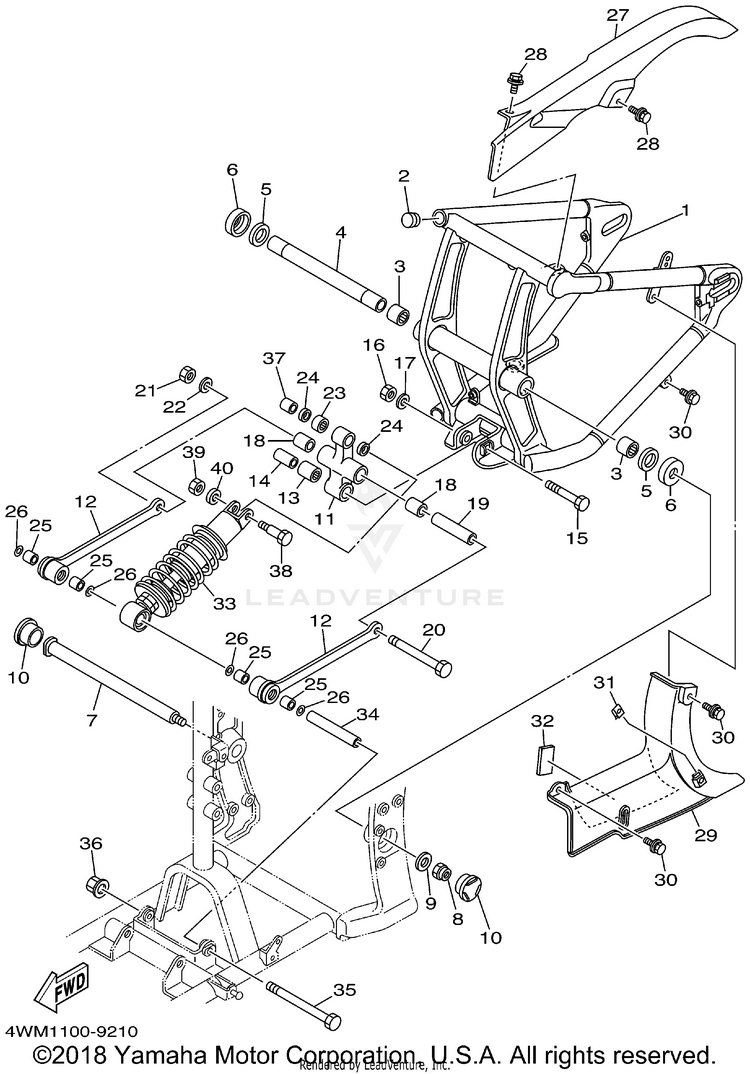 Rear Arm Suspension Schematic