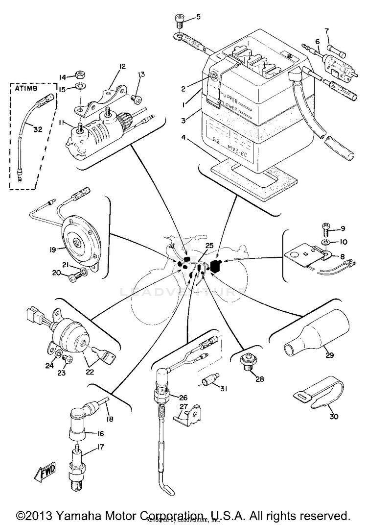 Electrical (Ct1b & At1bmx) AT1B - 1970 Schematic
