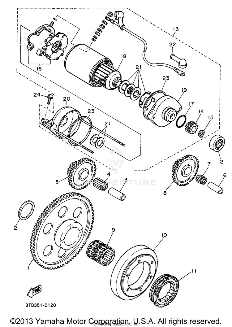 Starter Clutch Schematic