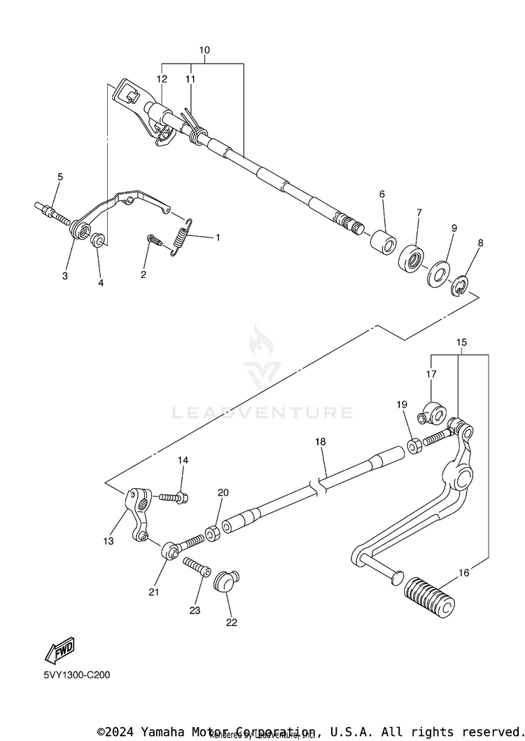 Shift Shaft Schematic