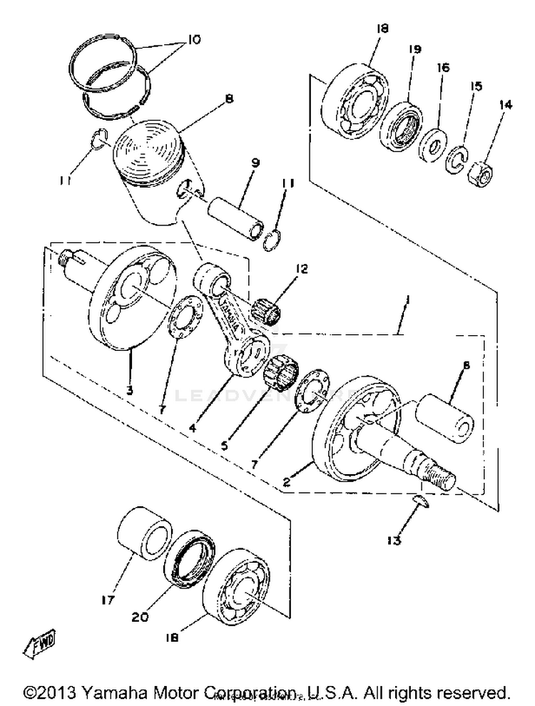 Crankshaft-Piston Schematic