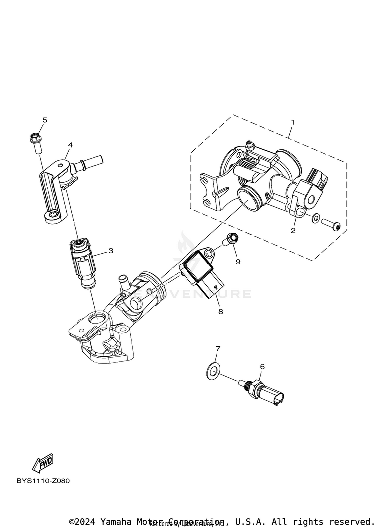Intake 2 GRIZZLY 110 - YFM01GYXTG - 2026 Schematic