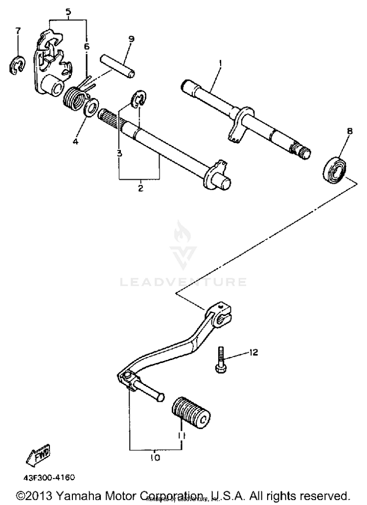 Shift Shaft Schematic