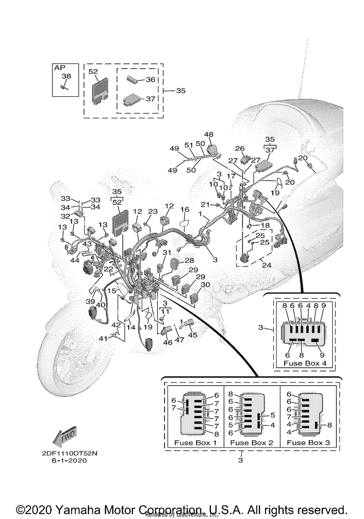 Electrical 2 STAR VENTURE - XV19FLGY - 2020 Schematic