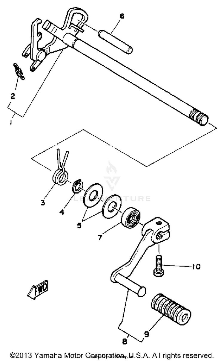 Shift Shaft Schematic