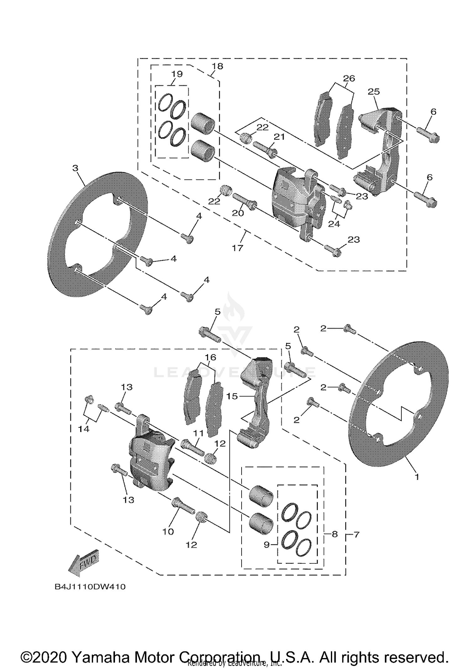 FRONT BRAKE CALIPER