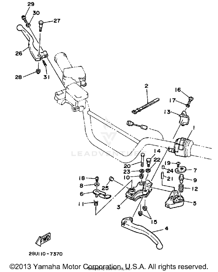 Handle Switch-Lever Schematic