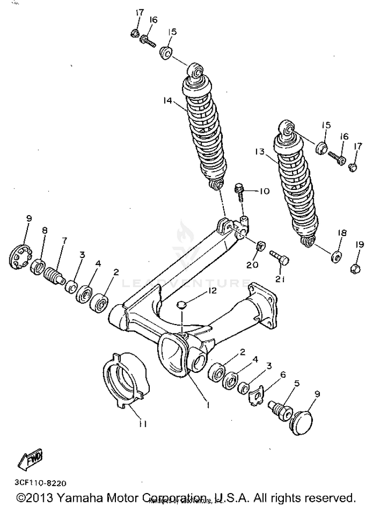 Rear Arm Suspension Schematic