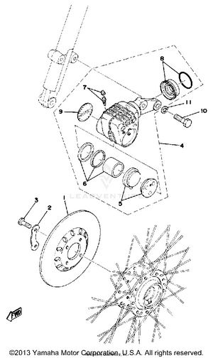 Disc Brake Caliper Schematic