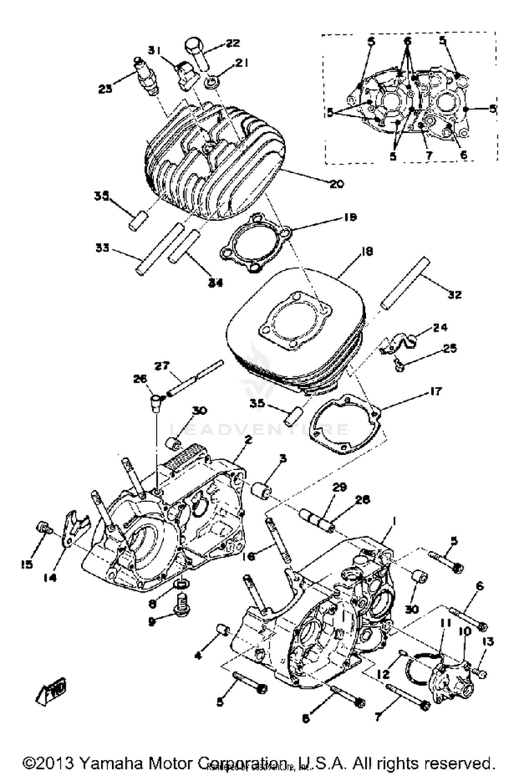 Crankcase Cylinder Schematic