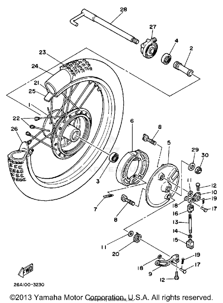 Front Wheel Schematic