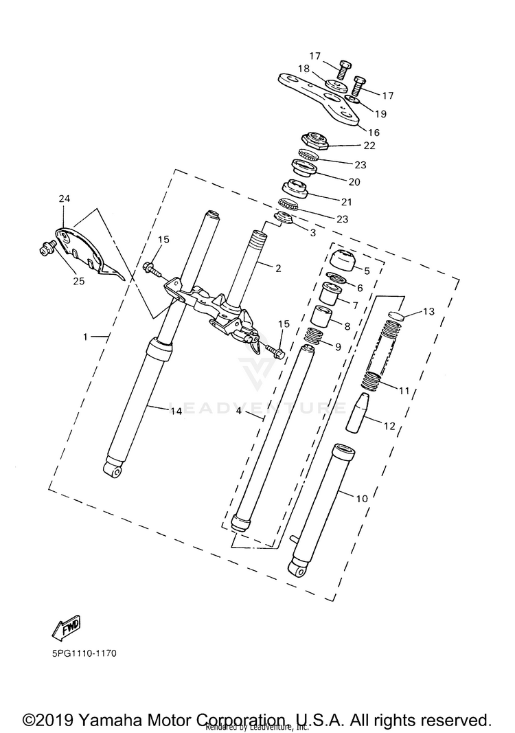 Front Fork Schematic