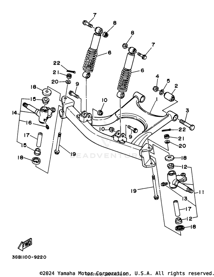 Front Suspension - Wheel Schematic
