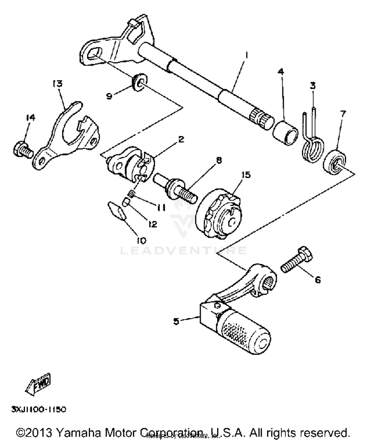 Shift Shaft Schematic