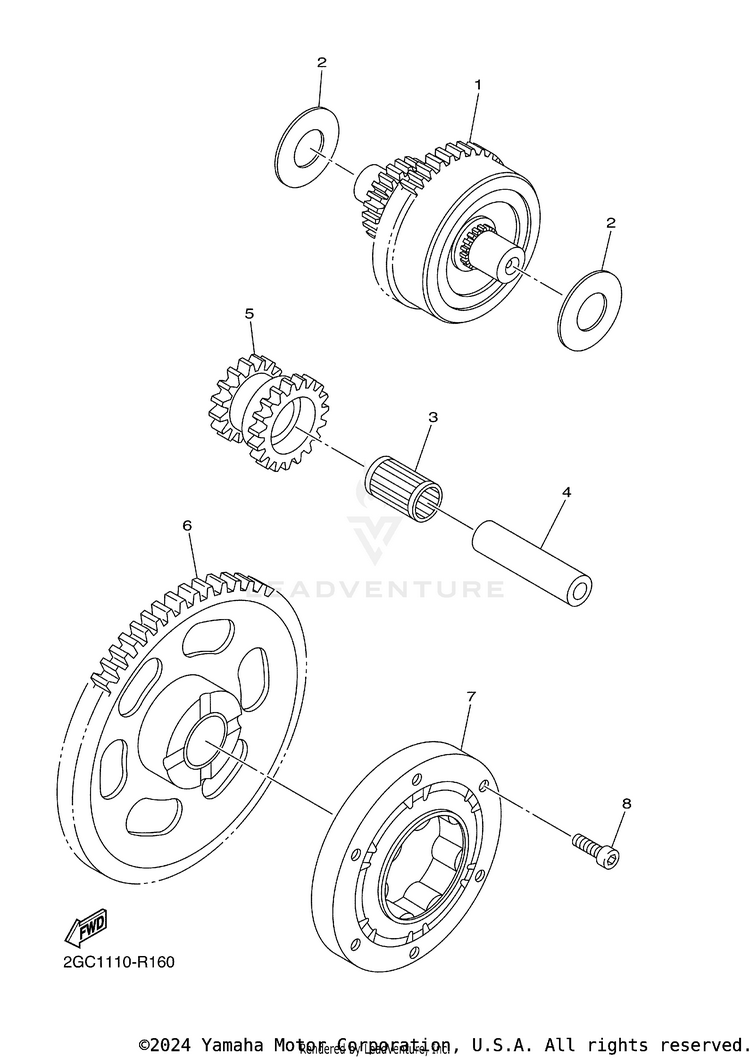 Starter Clutch Schematic