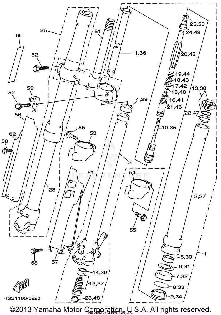 Front Fork Schematic