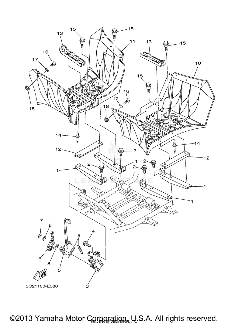 Stand Footrest Schematic