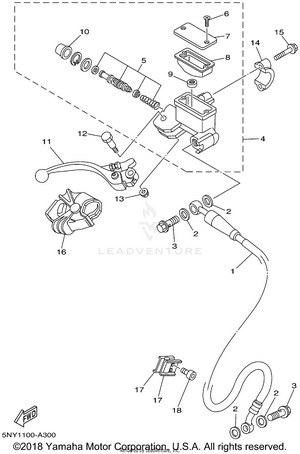 Front Master Cylinder Schematic