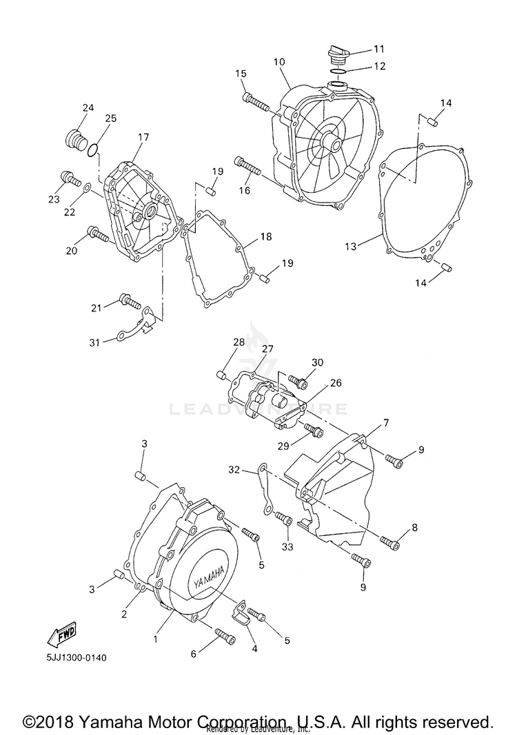 Crankcase Cover 1 Schematic