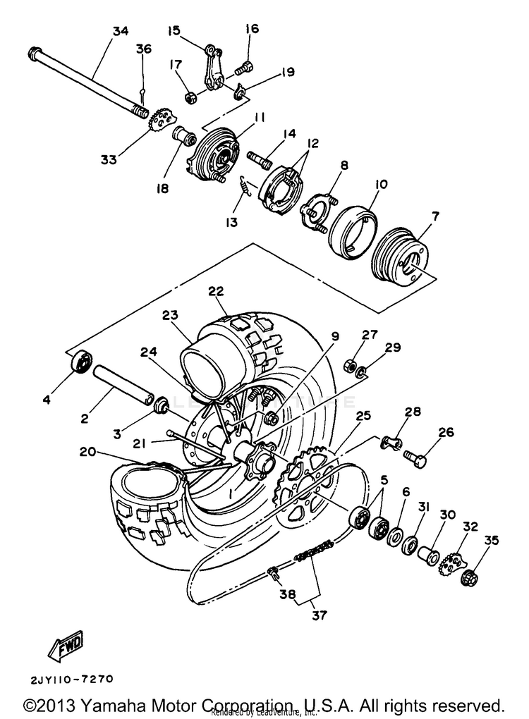 Rear Wheel Schematic