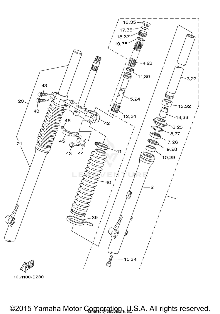 Front Fork Schematic