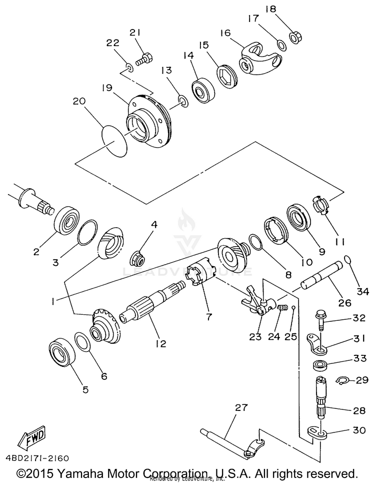 Middle Drive Gear Schematic