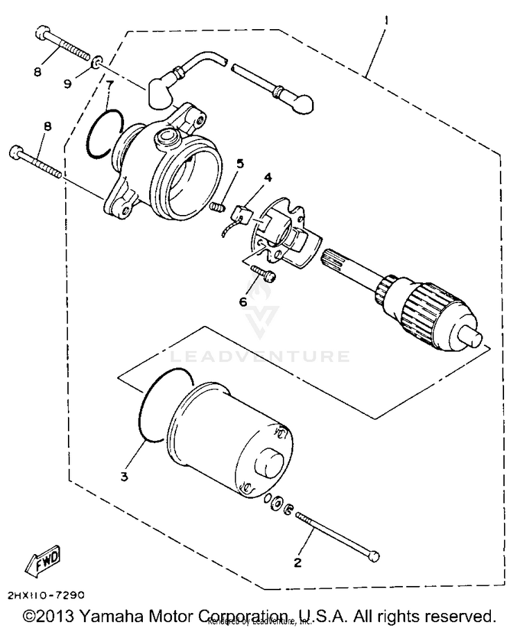 Starting Motor Schematic
