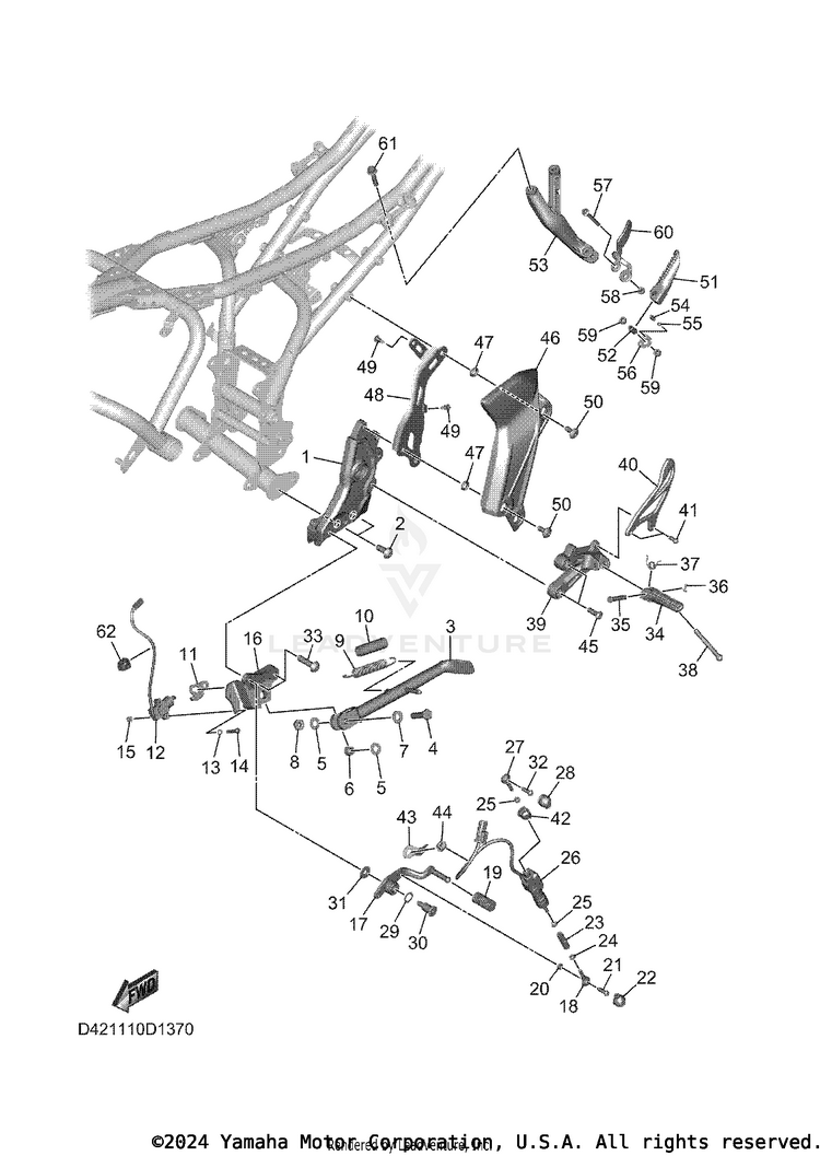 Stand & Footrest Schematic