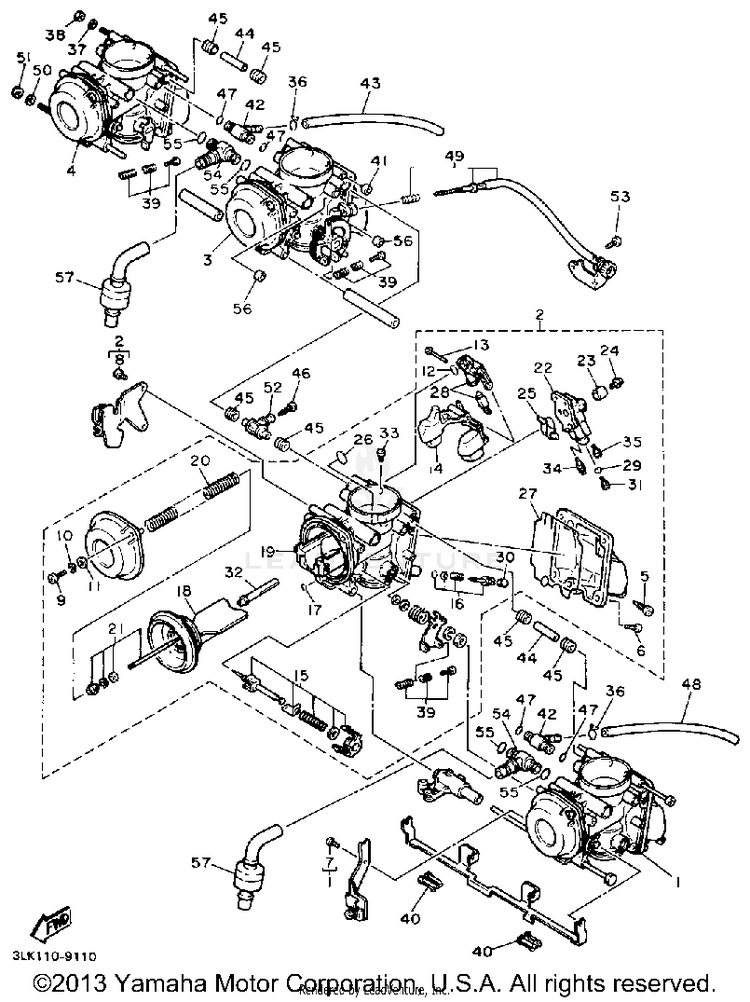 Carburetor California Model Only Schematic