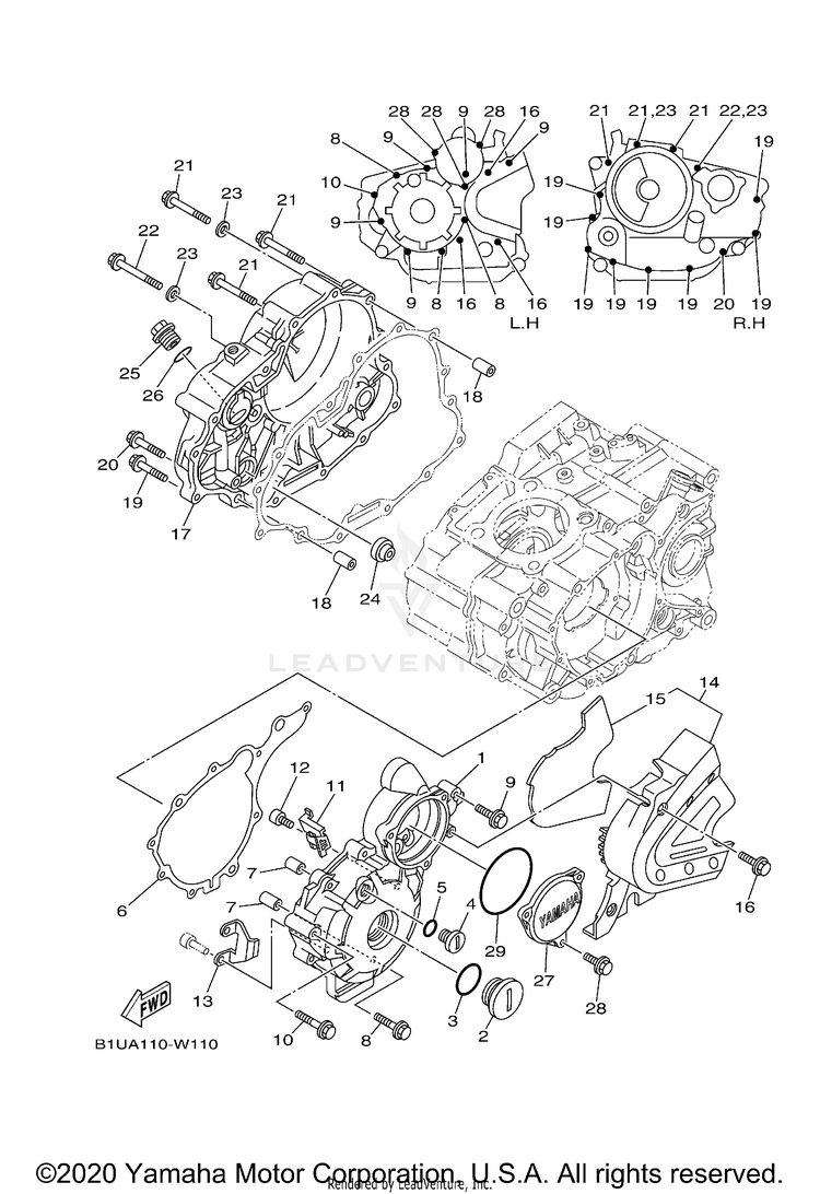 Crankcase Cover 1 Schematic