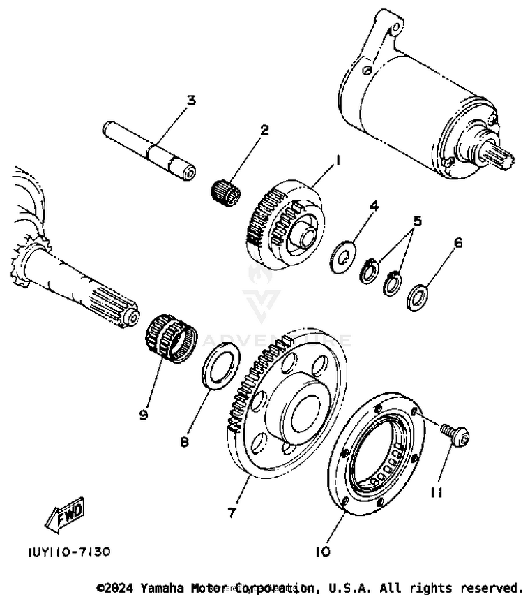 Starter Clutch Schematic