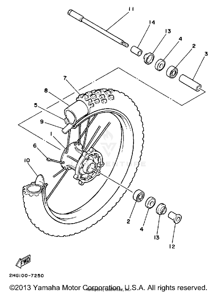 Front Wheel Schematic
