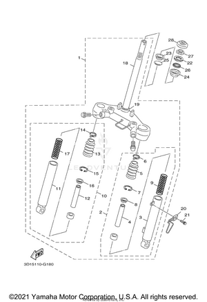 Front Fork Schematic