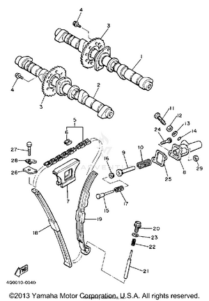 Camshaft Chain Schematic