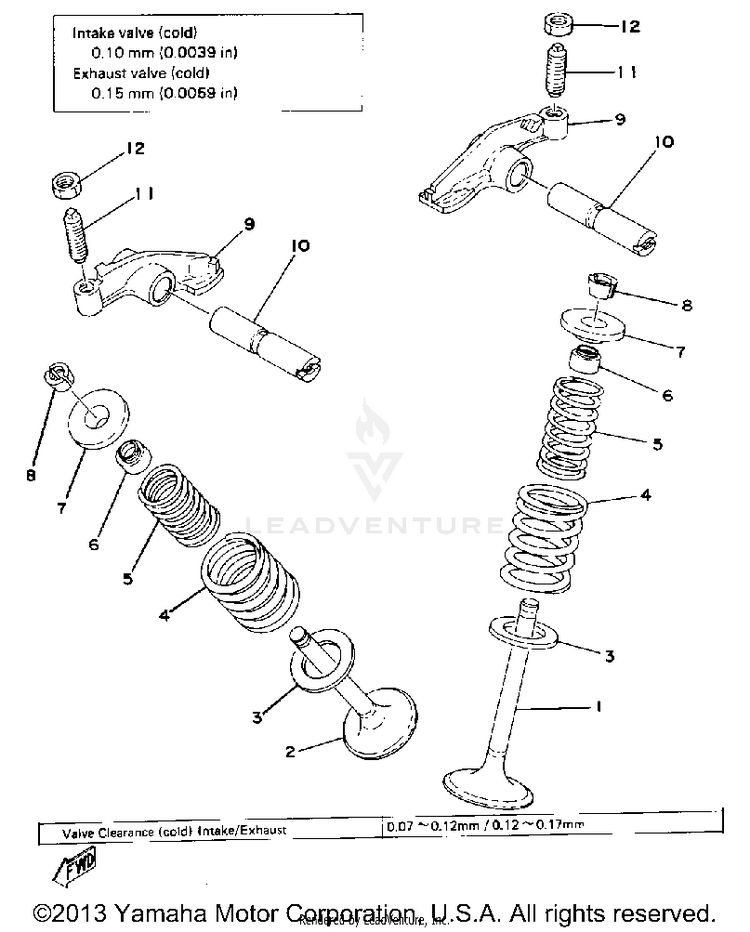 Valve - Rocker Arm Schematic