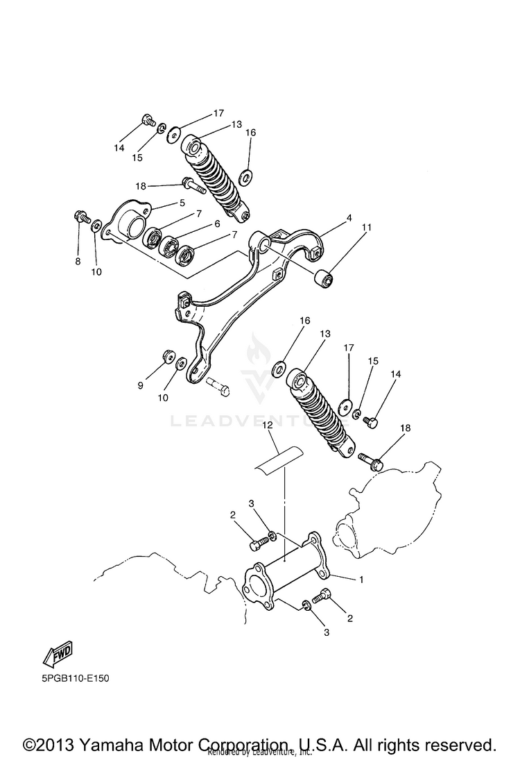 Rear Arm Suspension Schematic