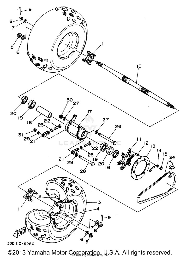 Rear Wheel Schematic