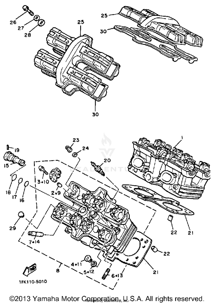 Cylinder Head Schematic