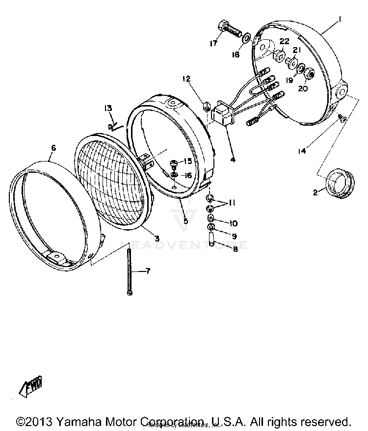 Head Lamp Schematic