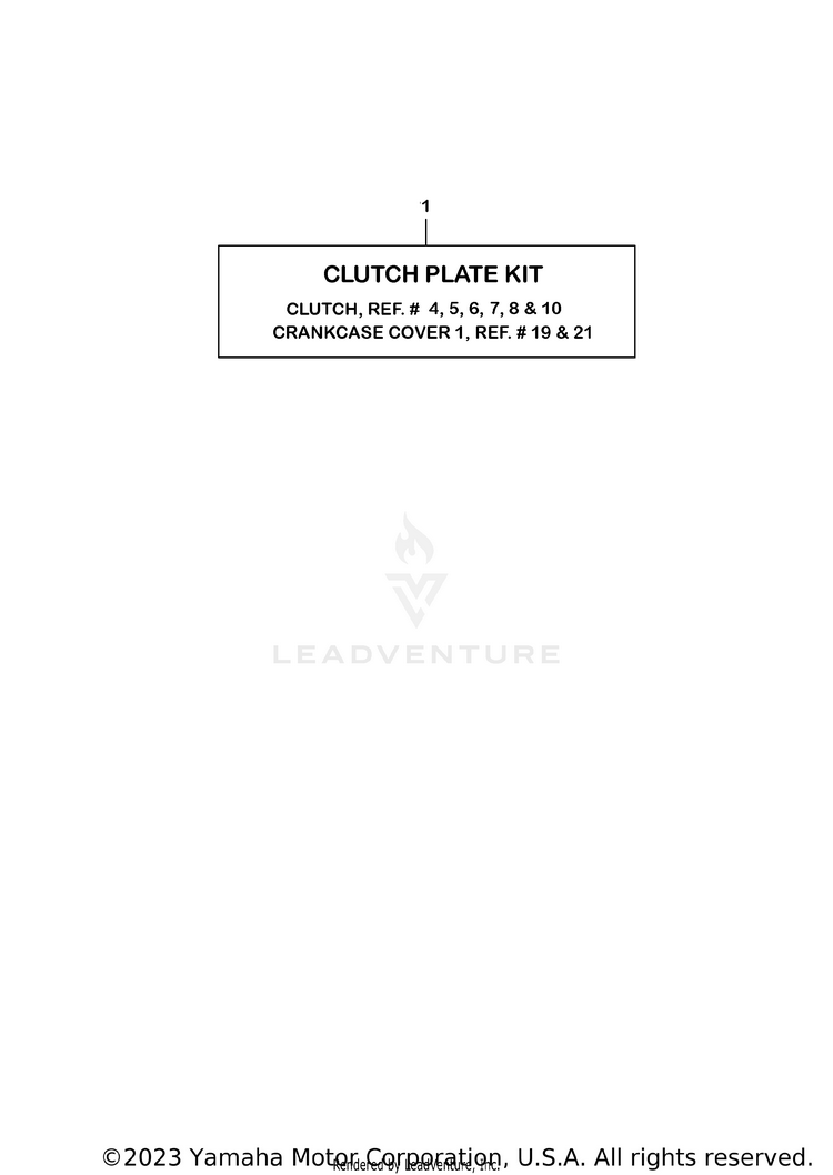 Alternate Parts Kit YZFR1 - YZFR1GCGY - 2016 Schematic