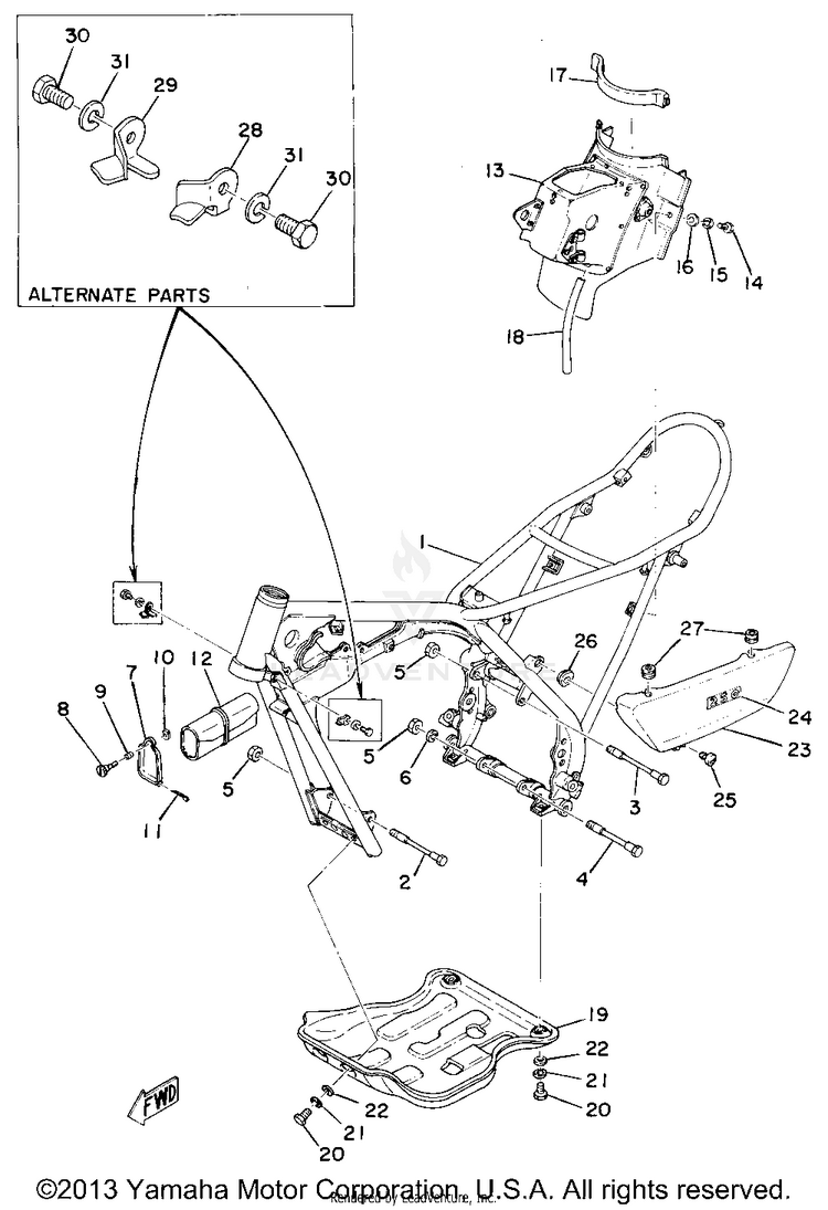 Frame - Side Cover Schematic