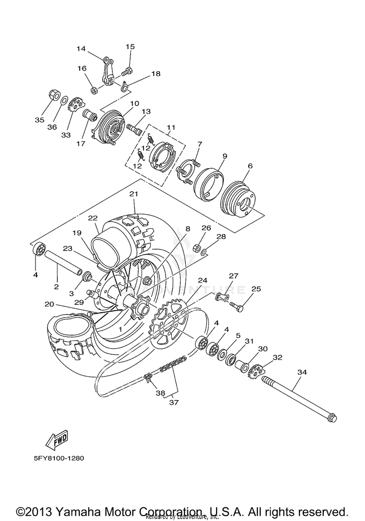 Rear Wheel Schematic